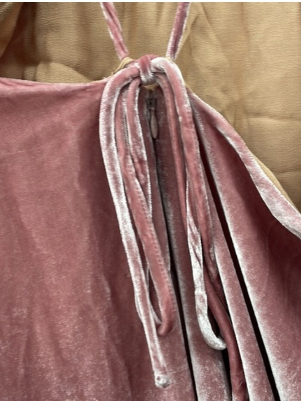 Reformation Dusty Rose Halter Velvet Maxi Dress - Picture 11 of 14